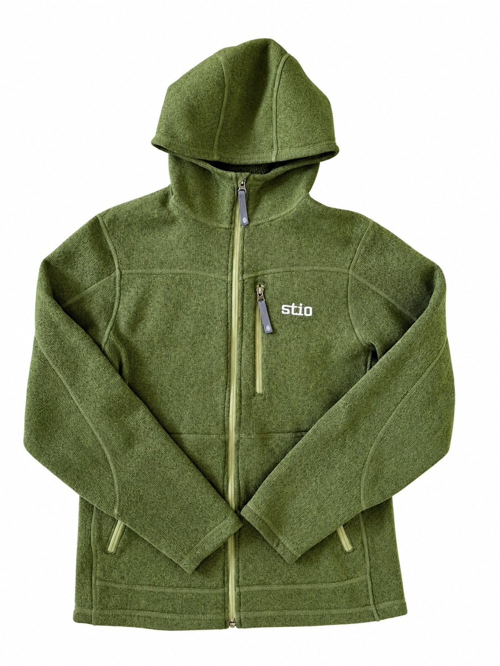 Stio Men's Wilcox Fleece Full Zip Pine Forest Heather Medium